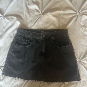 Black Denim Skirt